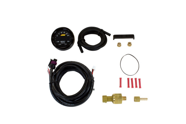AEM X-Series Boost Pressure -30inHg 35psi Gauge - Bull Strap