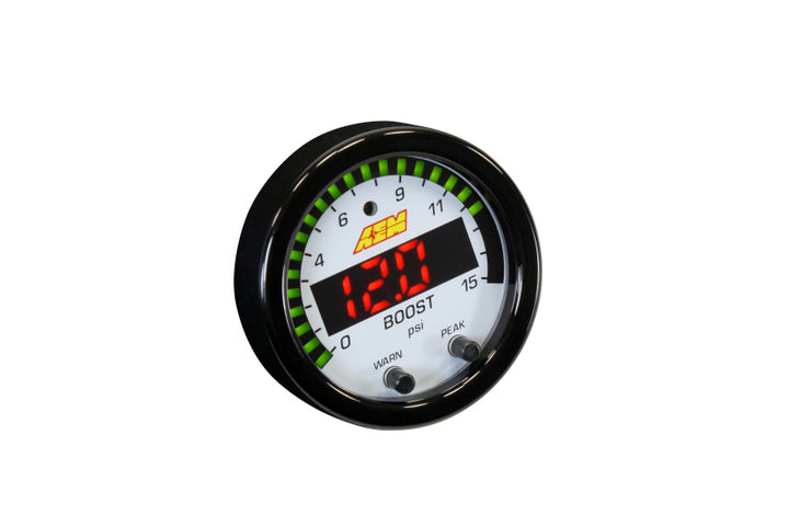 AEM X-Series Pressure 0-15psi Gauge Kit - Bull Strap