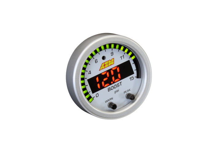 AEM X-Series Pressure 0-15psi Gauge Kit - Bull Strap