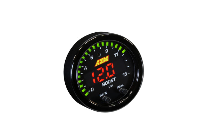 AEM X-Series Pressure 0-15psi Gauge Kit - Bull Strap