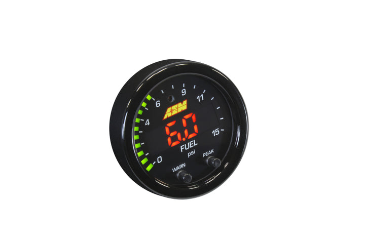 AEM X-Series Pressure 0-15psi Gauge Kit - Bull Strap