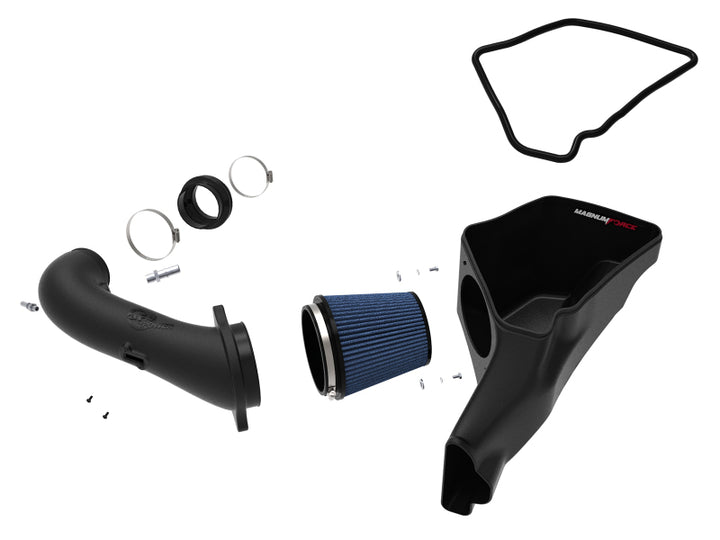 AFe Magnum FORCE Stage-2 Cold Air Intake System w/Pro Dry S Media 18-19 Ford Mustang - Bull Strap