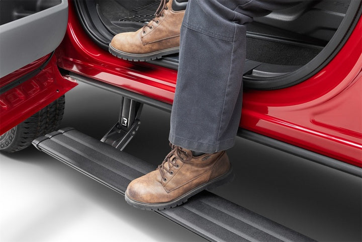 AMP Research 22-24 Toyota Tundra CrewMax PowerStep Vision - Bull Strap