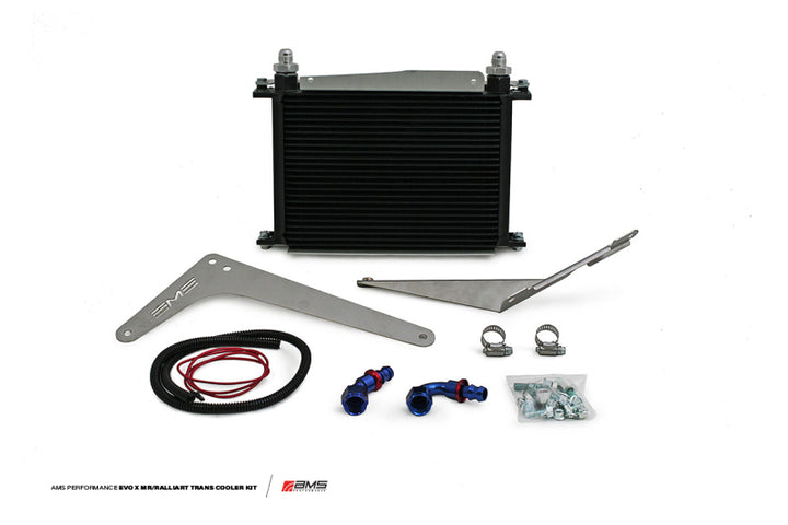 AMS Performance 08-15 Mitsubishi EVO X MR/Ralliart SST Transmission Oil Cooler Kit - Bull Strap