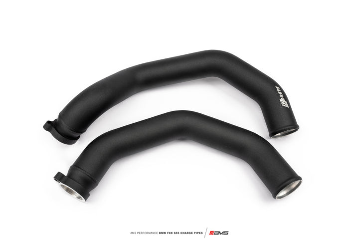 AMS Performance 15-18 BMW M3 / 15-20 BMW M4 w/ S55 3.0L Turbo Engine Charge Pipes - Bull Strap