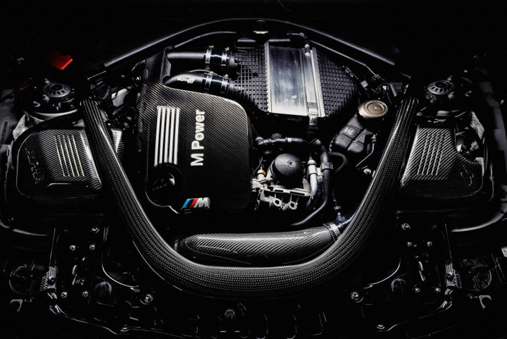 AMS Performance 15-18 BMW M3 / 15-20 BMW M4 w/ S55 3.0L Turbo Engine Charge Pipes - Bull Strap