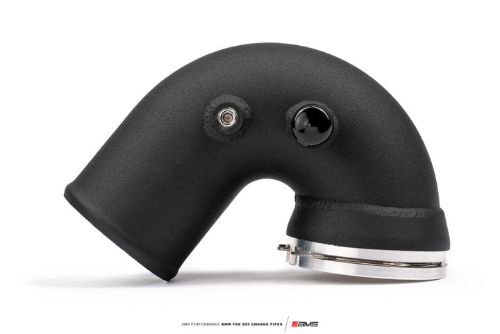 AMS Performance 15-18 BMW M3 / 15-20 BMW M4 w/ S55 3.0L Turbo Engine Charge Pipes - Bull Strap