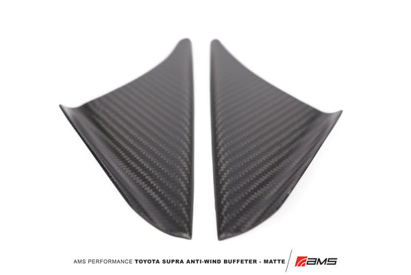 AMS Performance 2020+ Toyota GR Supra Anti-Wind Buffeting Kit - Matte Carbon - Bull Strap