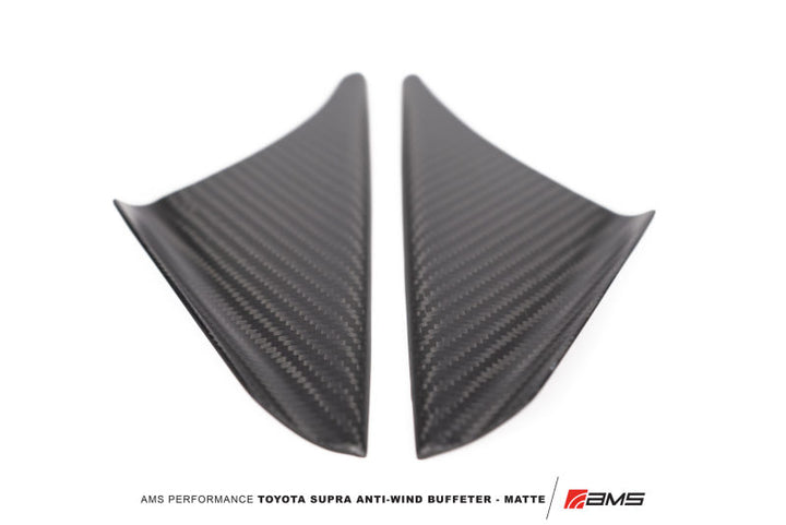 AMS Performance 2020+ Toyota GR Supra Anti-Wind Buffeting Kit - Matte Carbon - Bull Strap