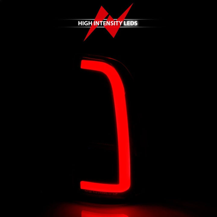 ANZO 00-06 Toyota Tundra LED Taillights w/ Light Bar Black Housing Clear Lens - Bull Strap