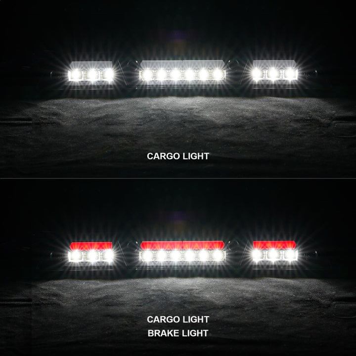 ANZO 15-20 Ford F-250 - F-550 LED Third Brake Light - Black Housing/Clear Lens - Bull Strap