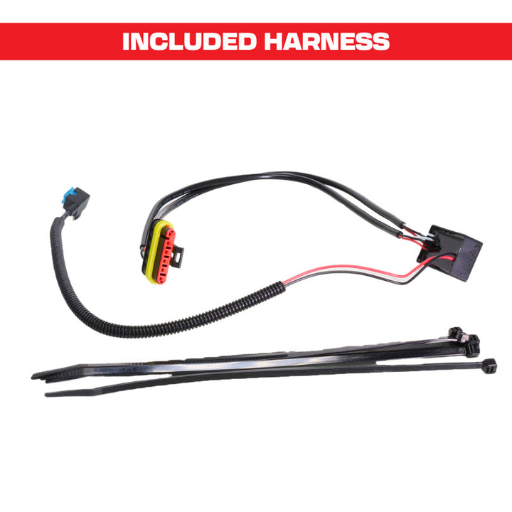 ANZO 15-23 Dodge Charger Black LED Grille w/ Initiation & Running Light/DRL Bar - Bull Strap