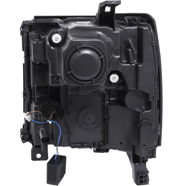 ANZO 16-17 Chevy Silverado 1500 Prjctr. Headlight Plank Styl. w/Amber (Only Work w/HID Equip. Truck) - Bull Strap