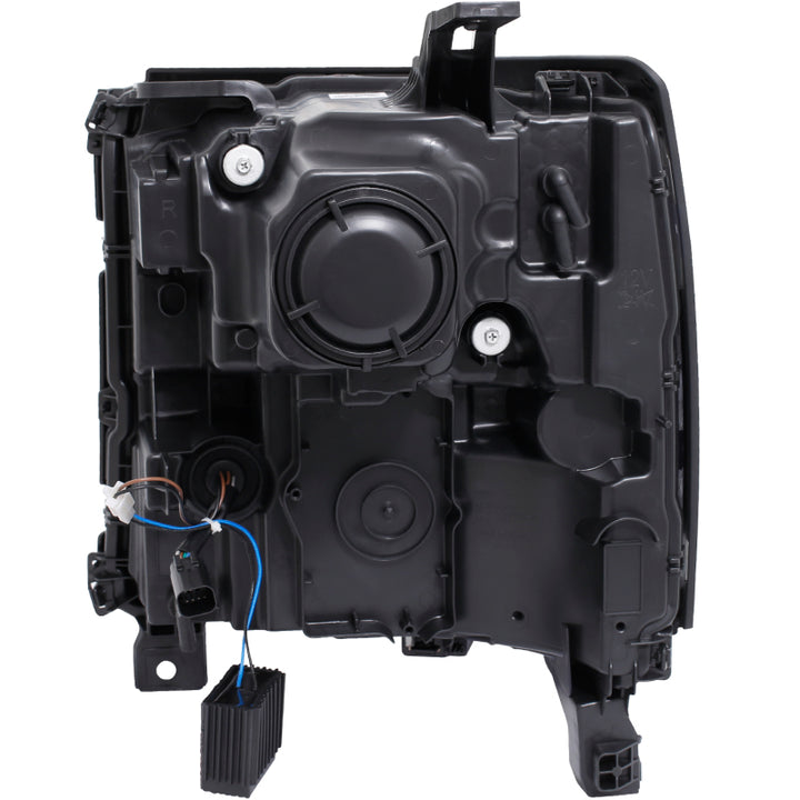 ANZO 16-17 Chevy Silverado 1500 Prjctr. Headlight Plank Styl. w/Amber (Only Work w/HID Equip. Truck) - Bull Strap