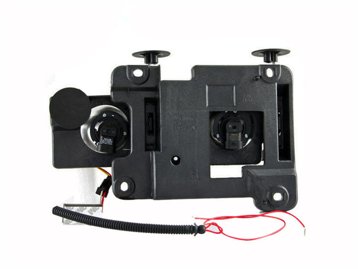 ANZO 1988-1998 Chevrolet C1500 Crystal Headlights Carbon w/ Halo - Bull Strap