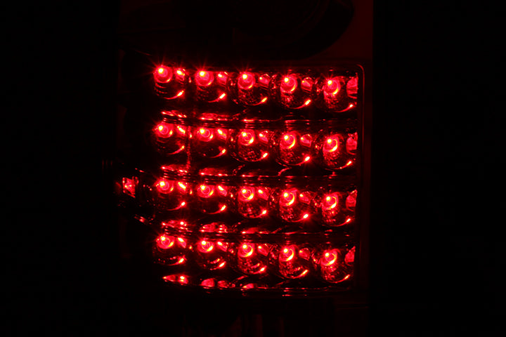 ANZO 1989-1995 Toyota Pickup LED Taillights Red/Clear - Bull Strap