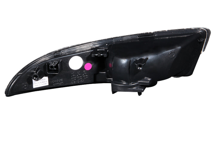 ANZO 1993-2002 Chevrolet Camaro Euro Parking Lights Black w/ Amber Reflector - Bull Strap