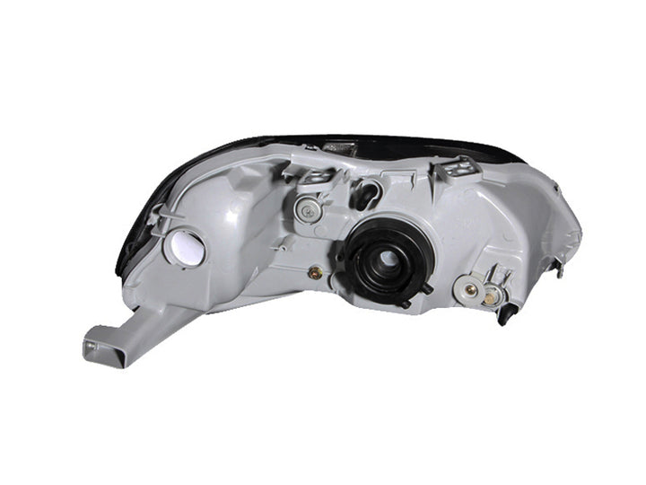 ANZO 1996-1998 Honda Civic Crystal Headlights Black - Bull Strap