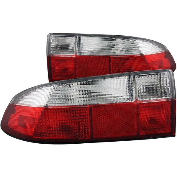 ANZO 1996-1999 BMW Z3 Taillights Red/Clear - Bull Strap