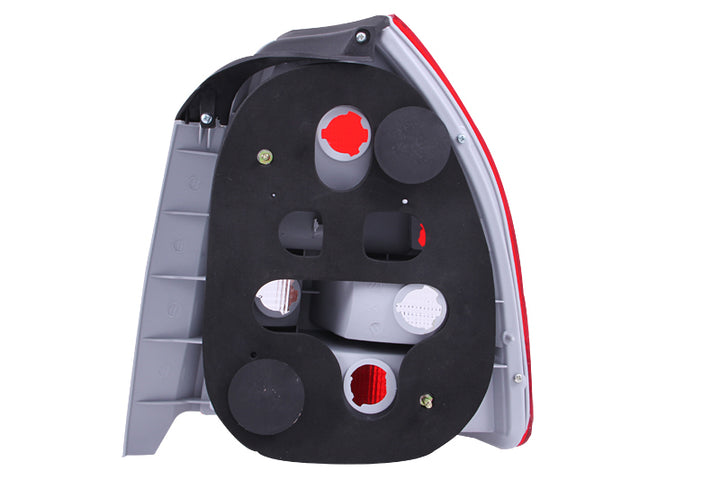 ANZO 1996-2000 Honda Civic Taillights Red/Clear - Bull Strap