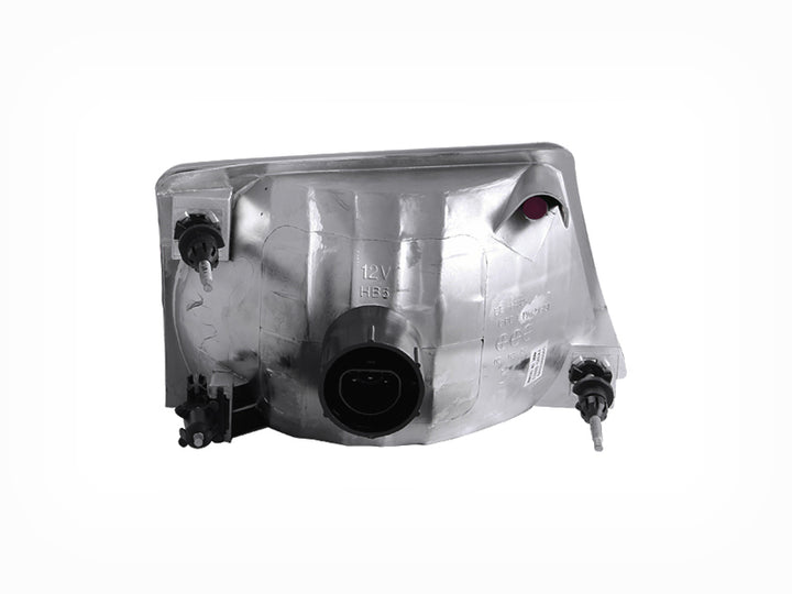 ANZO 1998-2000 Ford Ranger Crystal Headlights Chrome - Bull Strap
