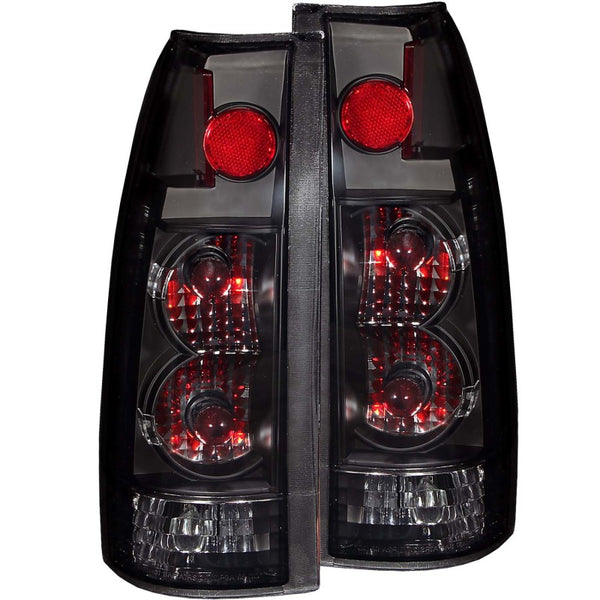 ANZO 1999-2000 Cadillac Escalade Taillights Dark Smoke G2 - Bull Strap