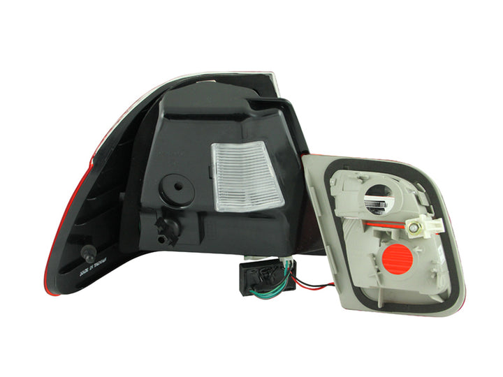 ANZO 1999-2001 BMW 3 Series E46 LED Taillights Red/Smoke 2pc - Bull Strap