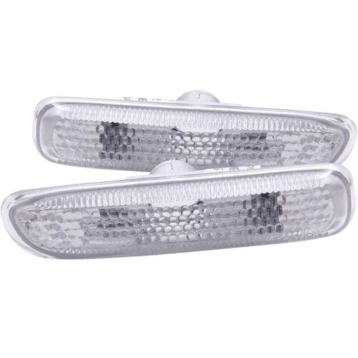 ANZO 1999-2001 BMW 3 Series Side Marker Lights Clear - Bull Strap