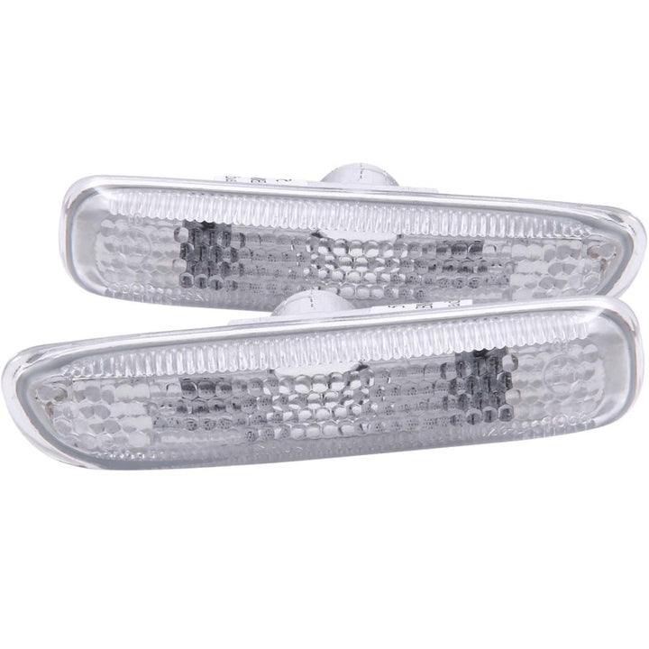 ANZO 1999-2001 BMW 3 Series Side Marker Lights Clear - Bull Strap