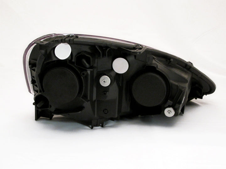 ANZO 2002-2004 Acura RSX Crystal Headlights Black - Bull Strap