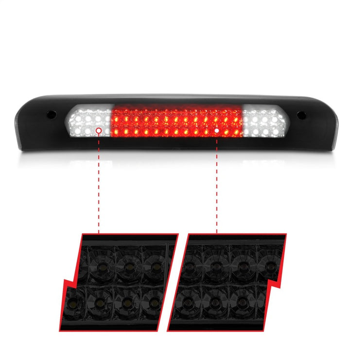 ANZO 2002-2008 Dodge Ram 1500 LED 3rd Brake Light Smoke B - Series - Bull Strap