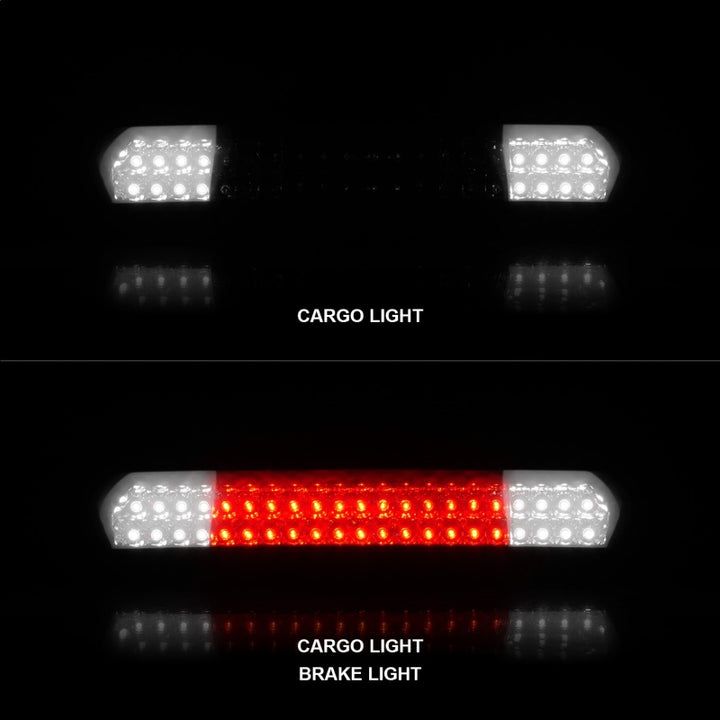 ANZO 2002-2008 Dodge Ram 1500 LED 3rd Brake Light Smoke B - Series - Bull Strap