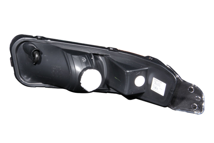 ANZO 2005-2009 Ford Mustang Euro Parking Lights Black w/ Amber Reflector - Bull Strap