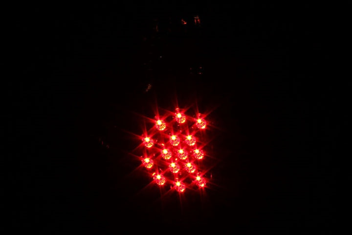 ANZO 2005-2015 Toyota Tacoma LED Taillights Black - Bull Strap