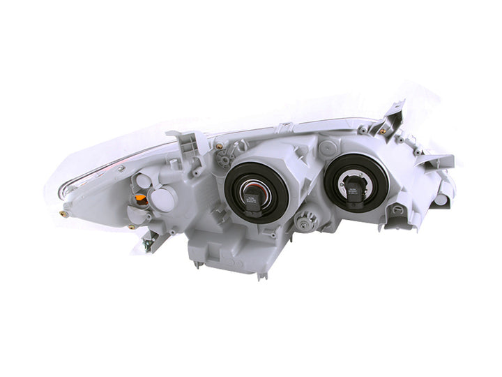 ANZO 2007-2009 Toyota Camry Projector Headlights w/ Halo Black - Bull Strap