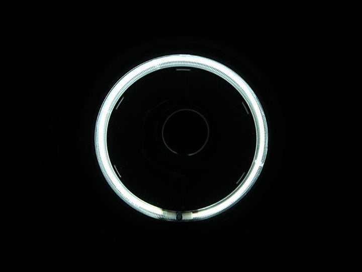 ANZO 2007-2013 Toyota Fj Cruiser Projector Headlights w/ Halo Black - Bull Strap