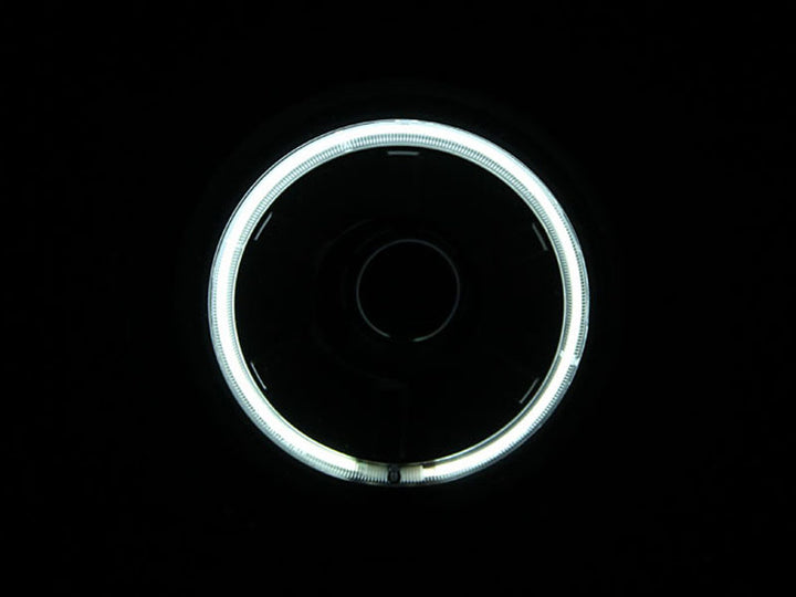 ANZO 2007-2013 Toyota Fj Cruiser Projector Headlights w/ Halo Black - Bull Strap