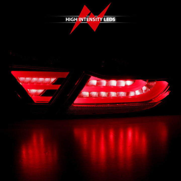 ANZO 2015-2016 Toyota Camry LED Taillights Smoke - Bull Strap