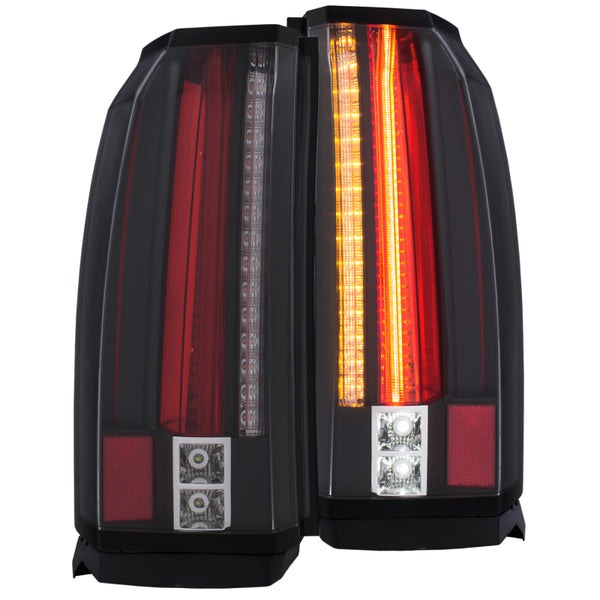 ANZO 2015-2017 GMC Yukon/Yukon XL LED Taillights Black - Bull Strap
