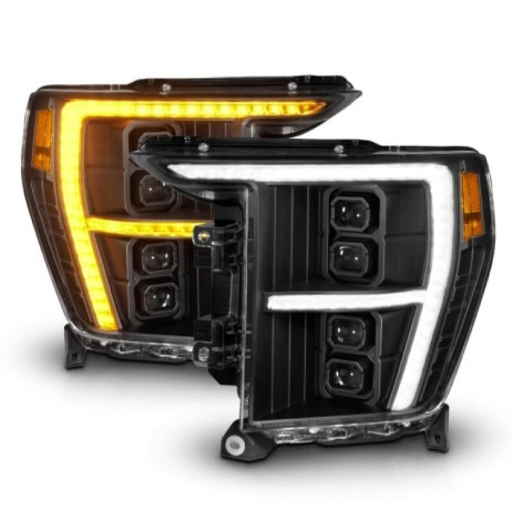 ANZO 21-23 Ford F-150 (w/Factory Halogen) Z-Series Full LED Proj Headlights - Driver Side ONLY - Bull Strap