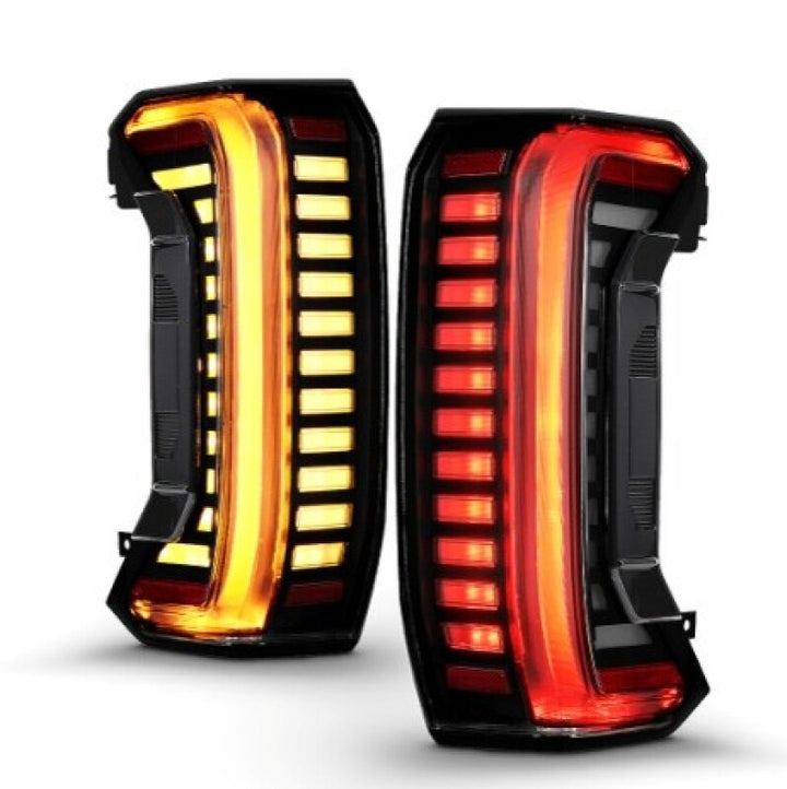 ANZO 22-24 Toyota Tundra Z-Series Full LED Tail Lights Smoke Lens Init/SeqSig- Pair - Bull Strap