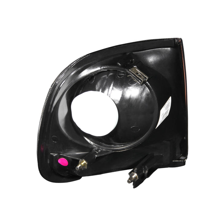 ANZO Corner Lights 1997-2003 Ford F-150 HARLEY DAVIDSON Style Corner Lights Black w/ Amber Reflector - Bull Strap