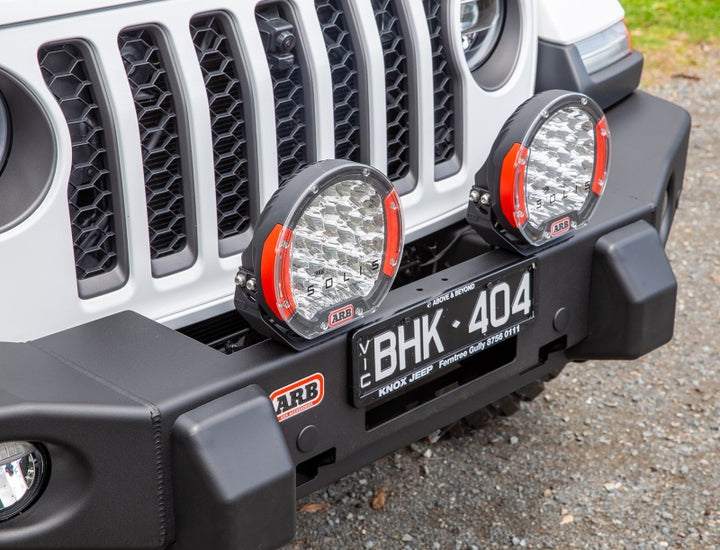 ARB 87-96 Jeep Wrangler YJ/ 97-06 Jeep Wrangler TJ Multi-fit Winch Bumper - Bull Strap