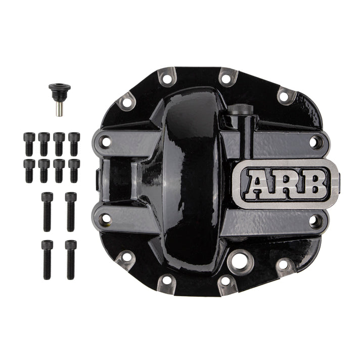 ARB Diff Cover Jl Sport Front Blac M186 Axle Black - Bull Strap