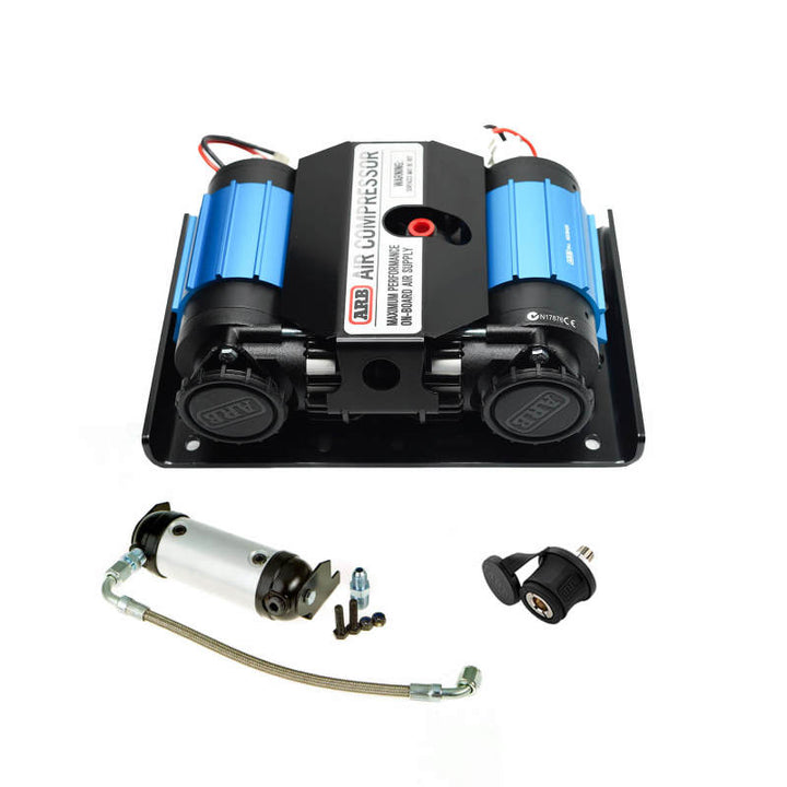 ARB Ford Bronco Twin 12V Onboard Compressor Kit - Bull Strap