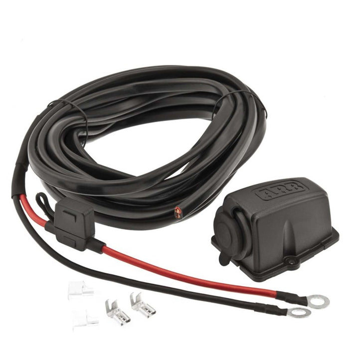 ARB Fridge Wiring Kit 6M W/Threaded Socket - Bull Strap