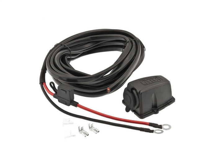 ARB Fridge Wiring Kit 6M W/Threaded Socket - Bull Strap