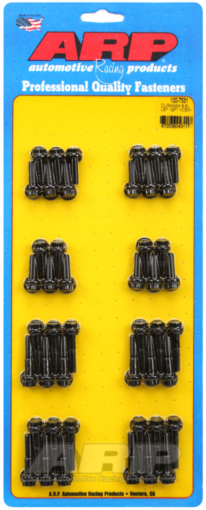ARP Chevy Duramax 6.6L LB7 12pt Valve Cover Bolt Kit - Bull Strap