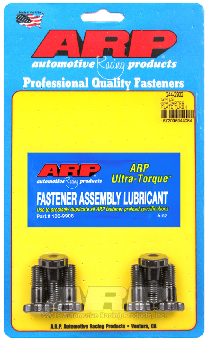 ARP GM LS w/ adapter Plate Flexplate Bolt Kit - Bull Strap