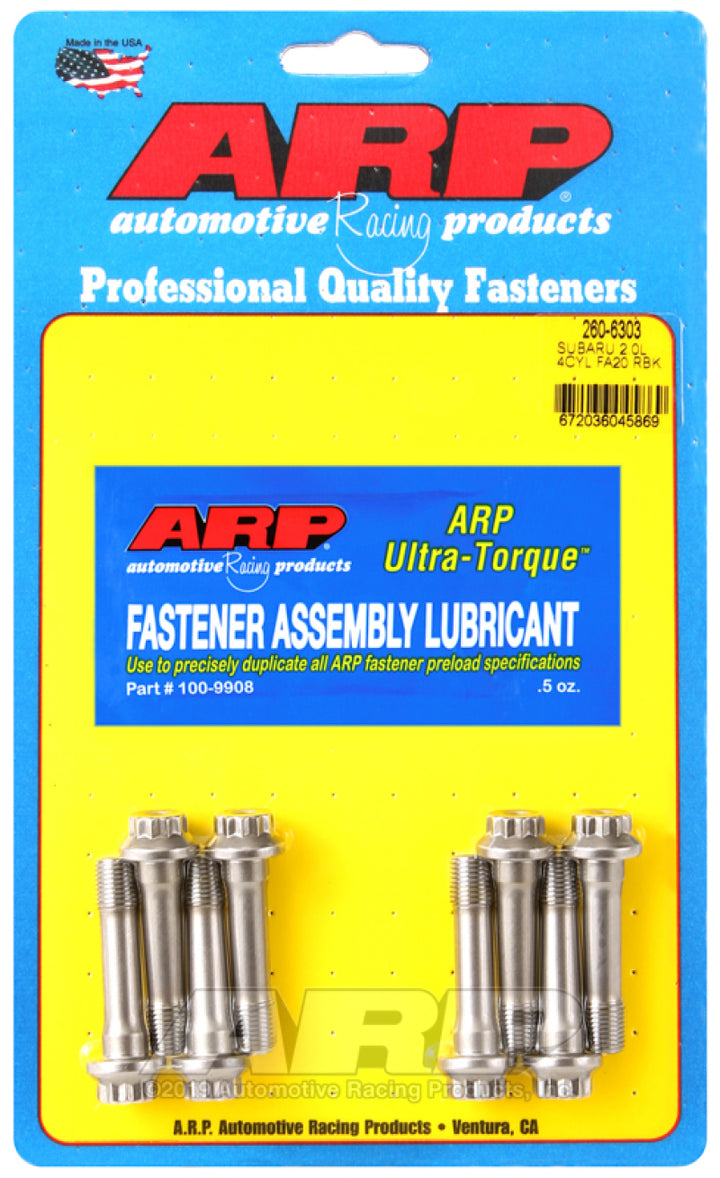 ARP Subaru FA20 2.0L Rod Bolt Kit - Bull Strap